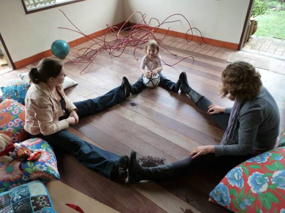 Brincando com a Luiza, em Curitiba, no Paraná